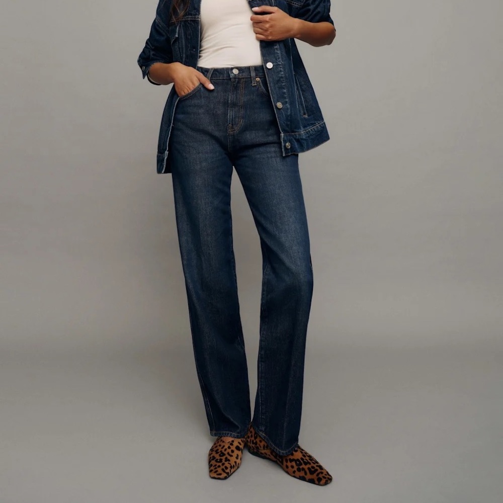 Reformation Women's Blue and Navy Jeans
